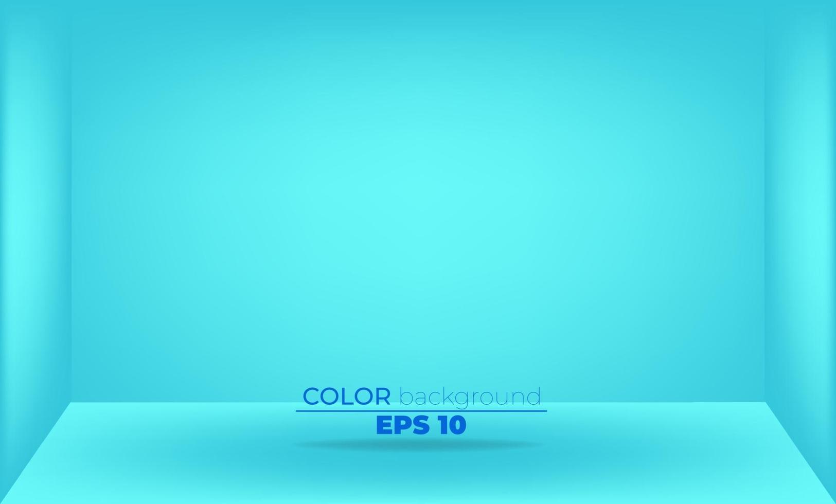 blue sky color studio room background Template mock up for display of product Business backdrop empty vector