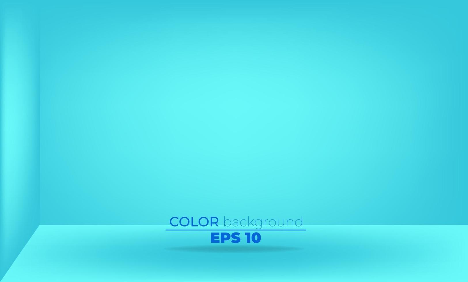 blue sky color studio room background Template mock up for display of product Business backdrop empty vector