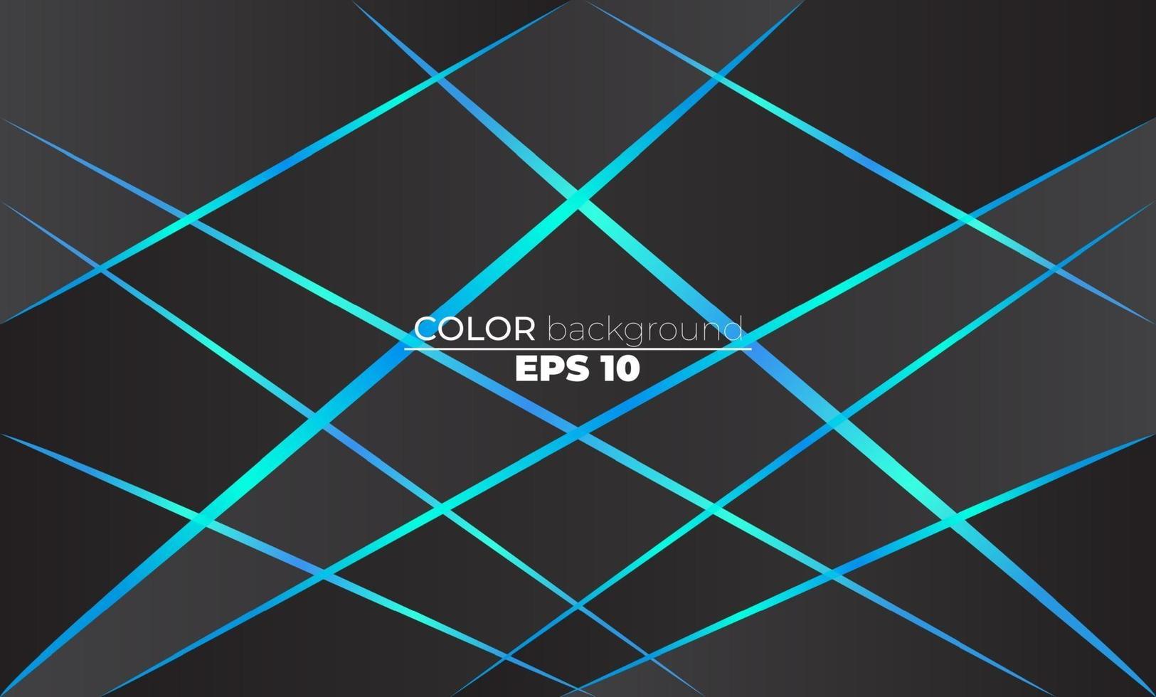 Polygonal shapes background  low poly triangles mosaic black and blue neon vector