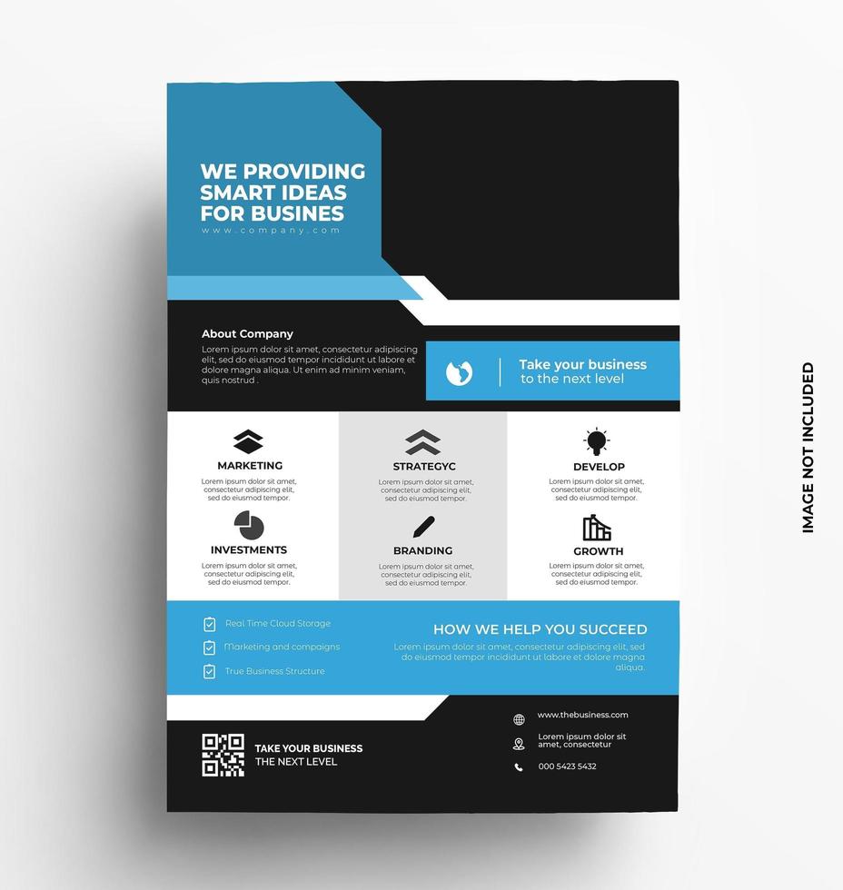 Vector Brochure Flyer design Layout template in A4 size