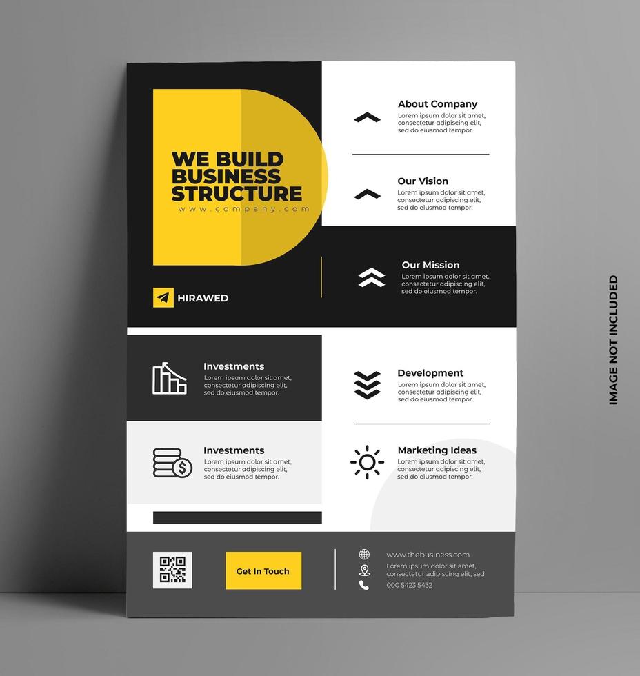 Minimal Corporate of Flyer Template. vector