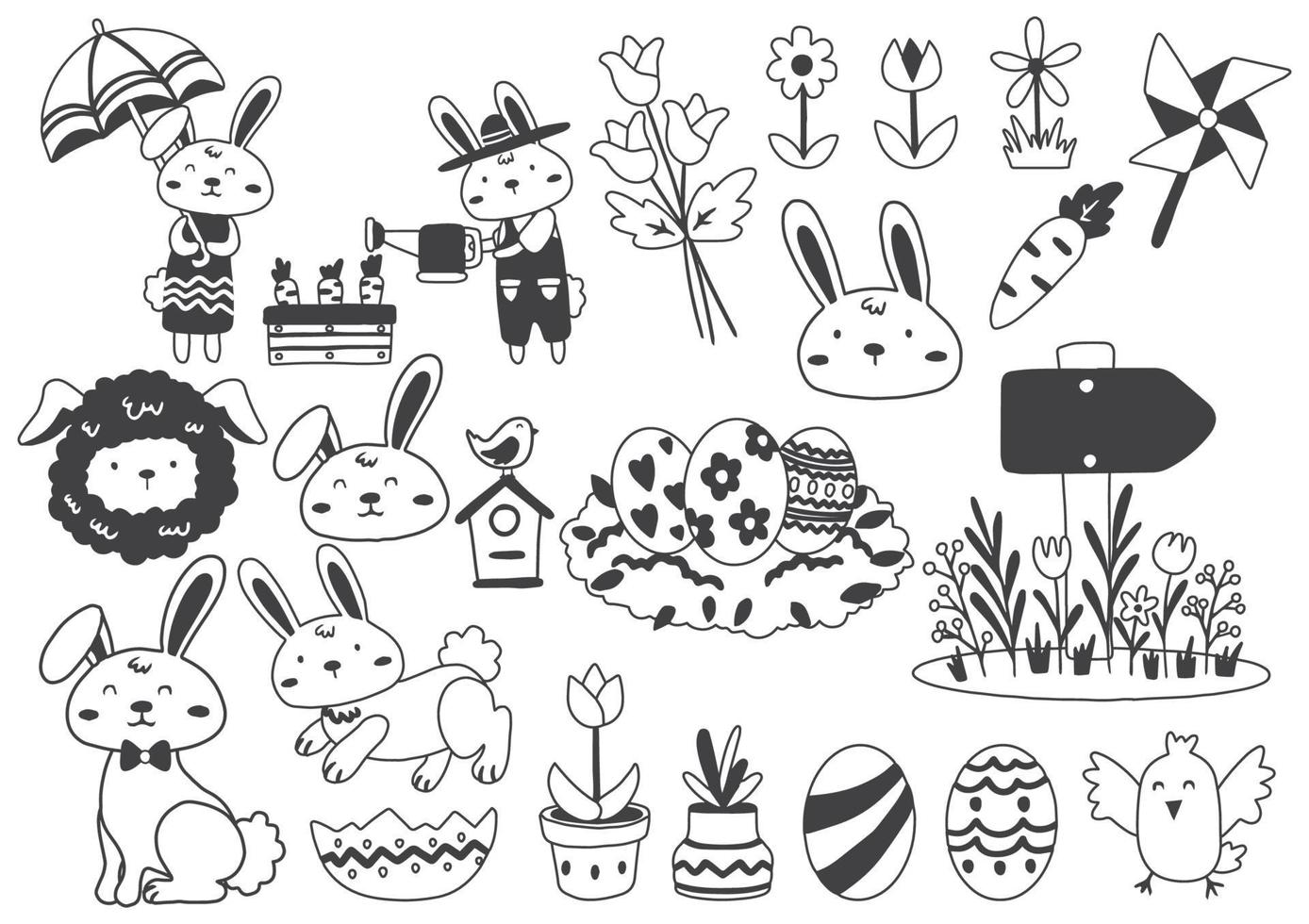 Easter Vector illustration for banner