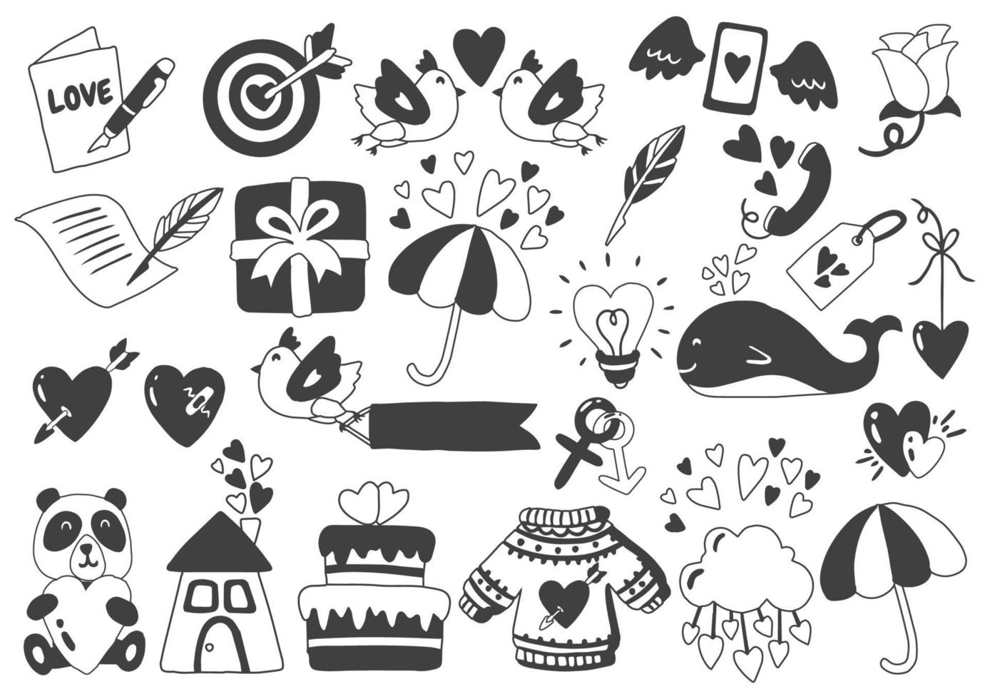 valentine's illustration Vector for banner