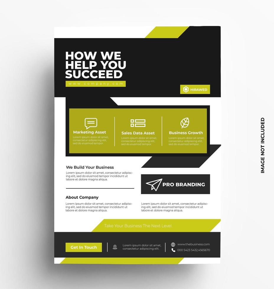 Modern Business Brochure Flyer Design. vector