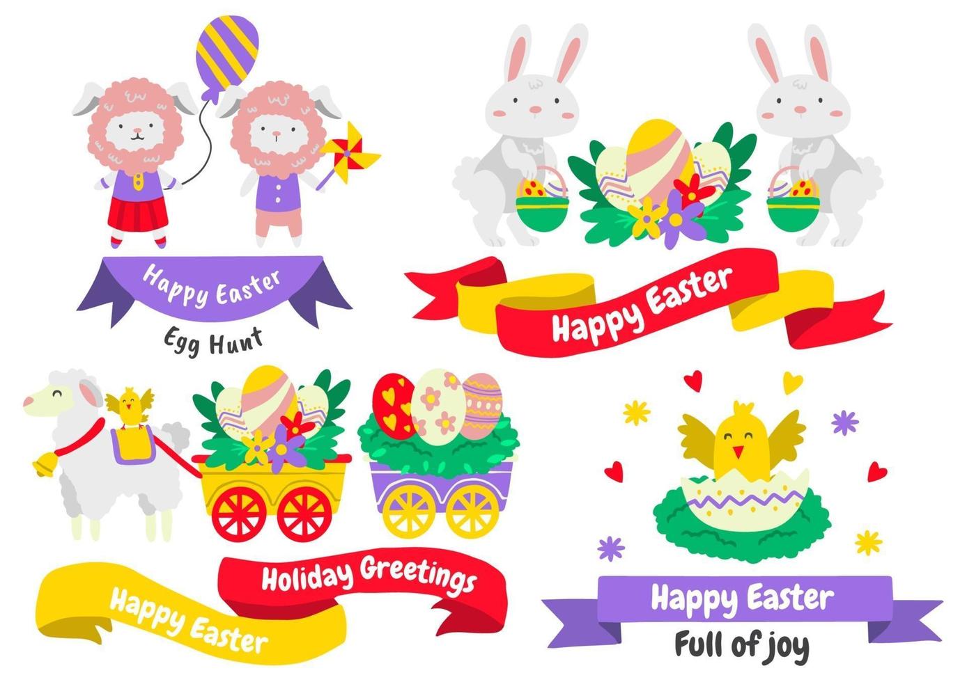 Easter Vector illustration for banner