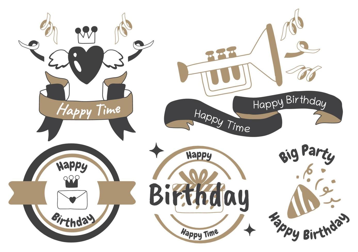 Party label Vector Logo for banner