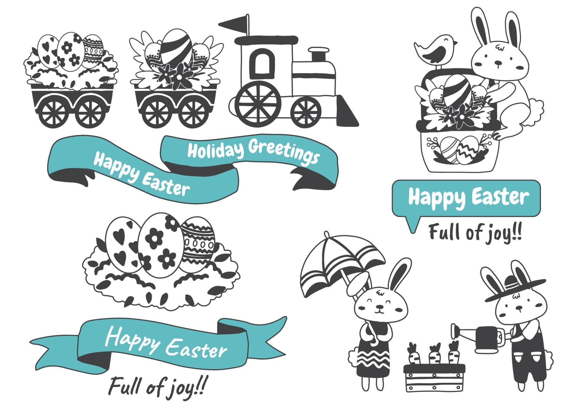 Easter Vector illustration for banner 2013428 Vector Art at Vecteezy