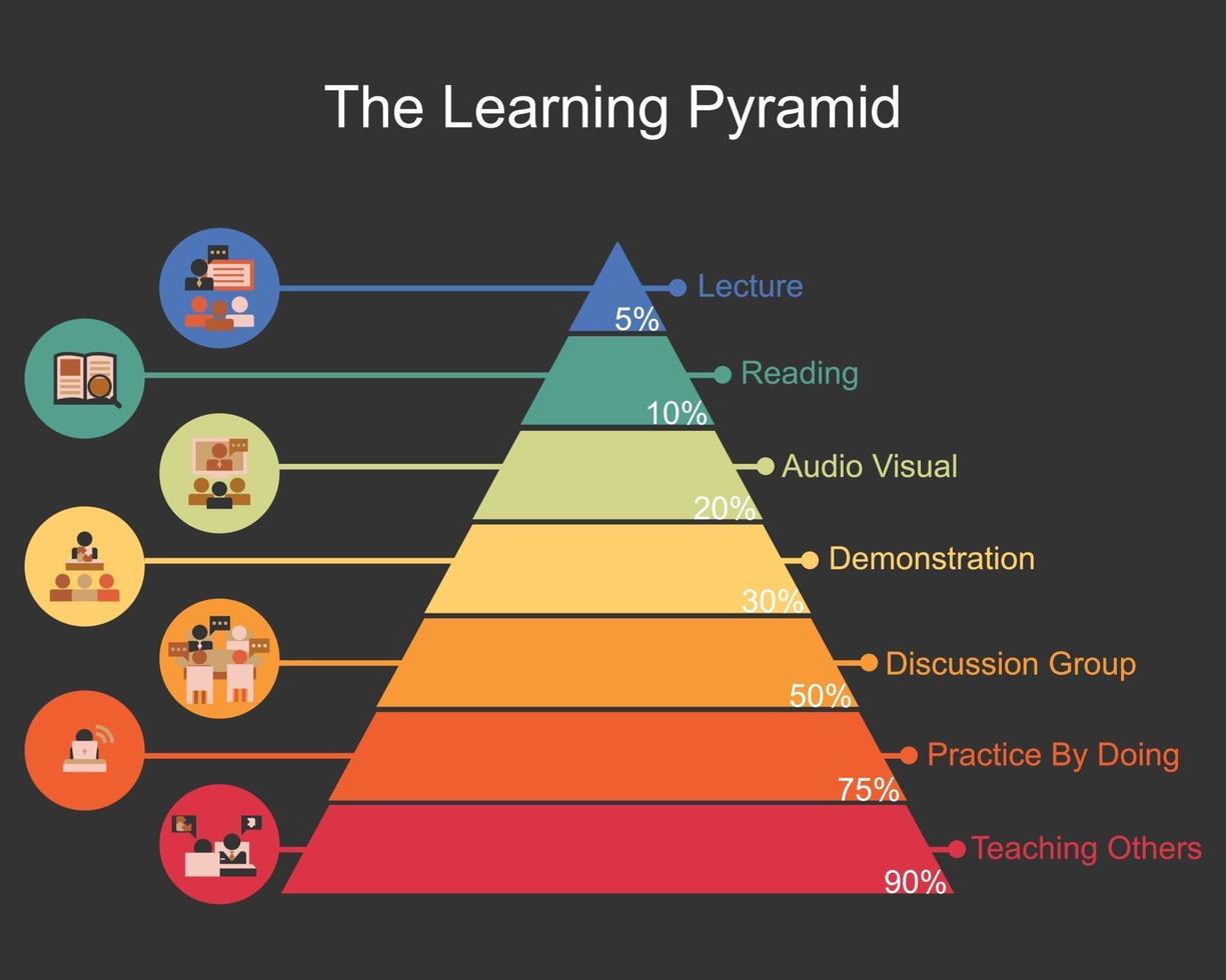 The learning pyramid model vector