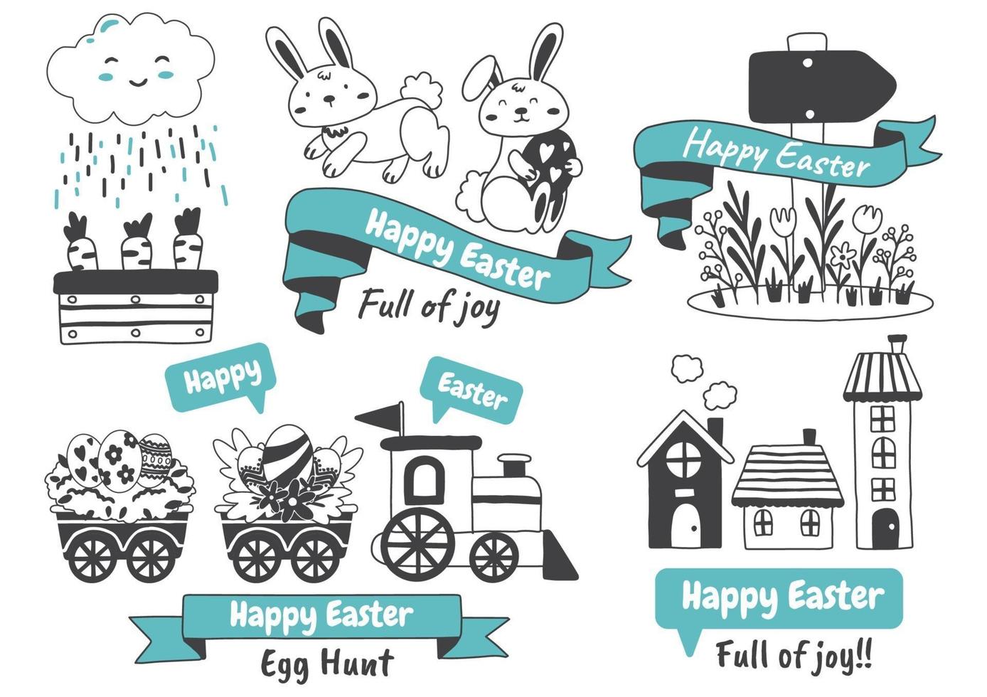 Easter Vector illustration for banner