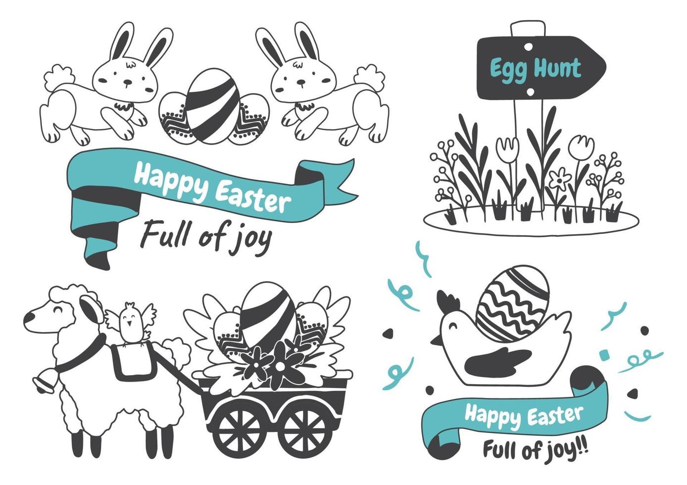 Easter Vector illustration for banner