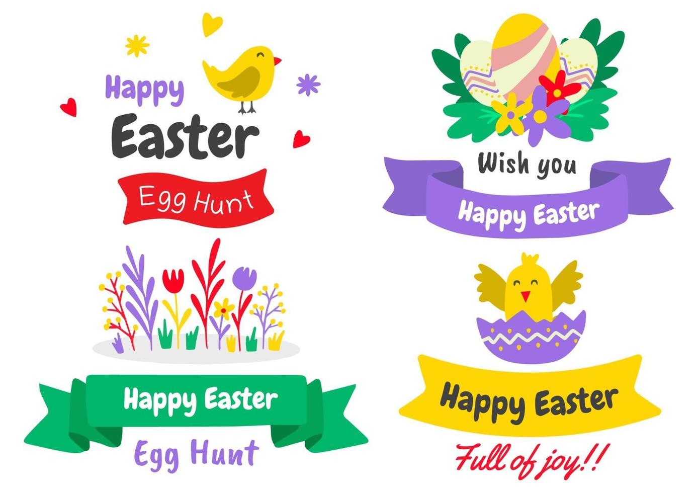 Easter Vector illustration for banner