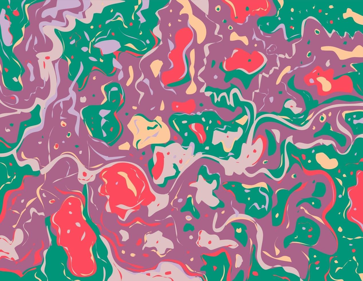 African Violet Amaranth Red Inkscape Suminagashi Kintsugi Japanese Ink Marbling Paper Art vector