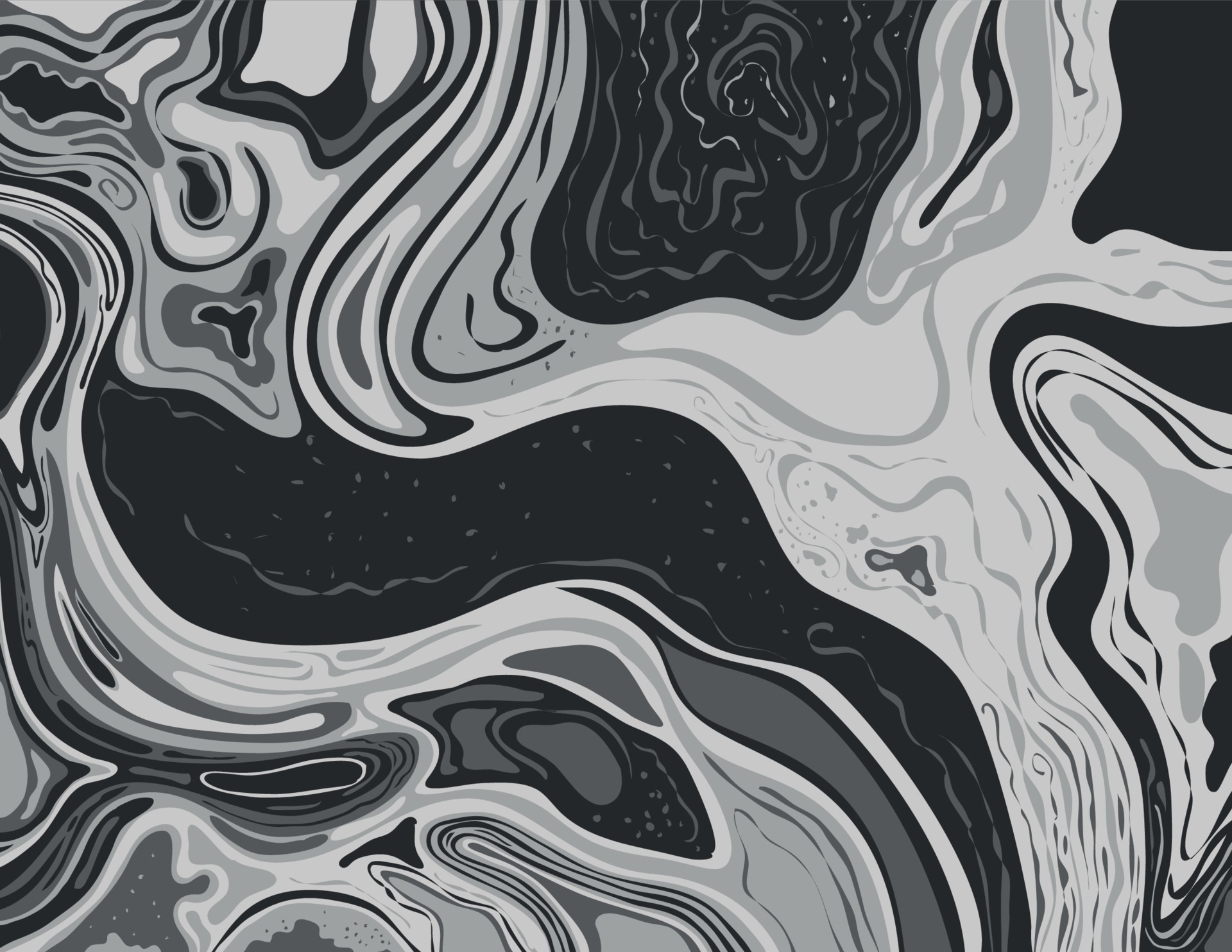 Grayscale and Gray Monochrome Inkscape Suminagashi Kintsugi Japanese