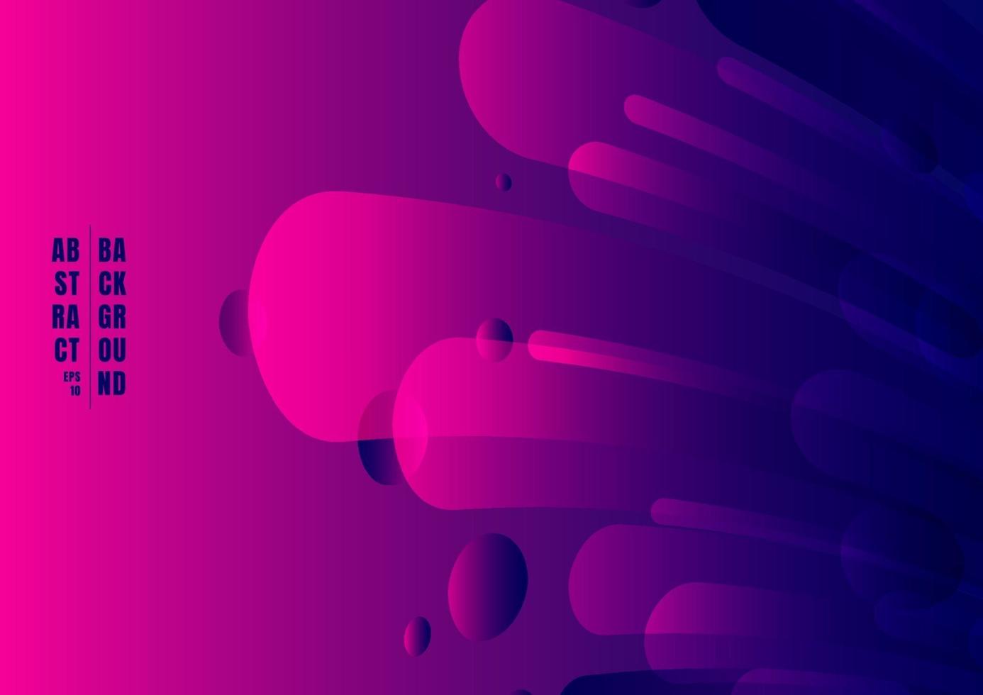 Abstract geometric dynamic shapes composition, blue and pink gradients background. vector