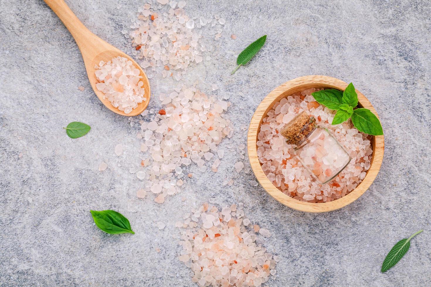 Himalayan pink salt photo