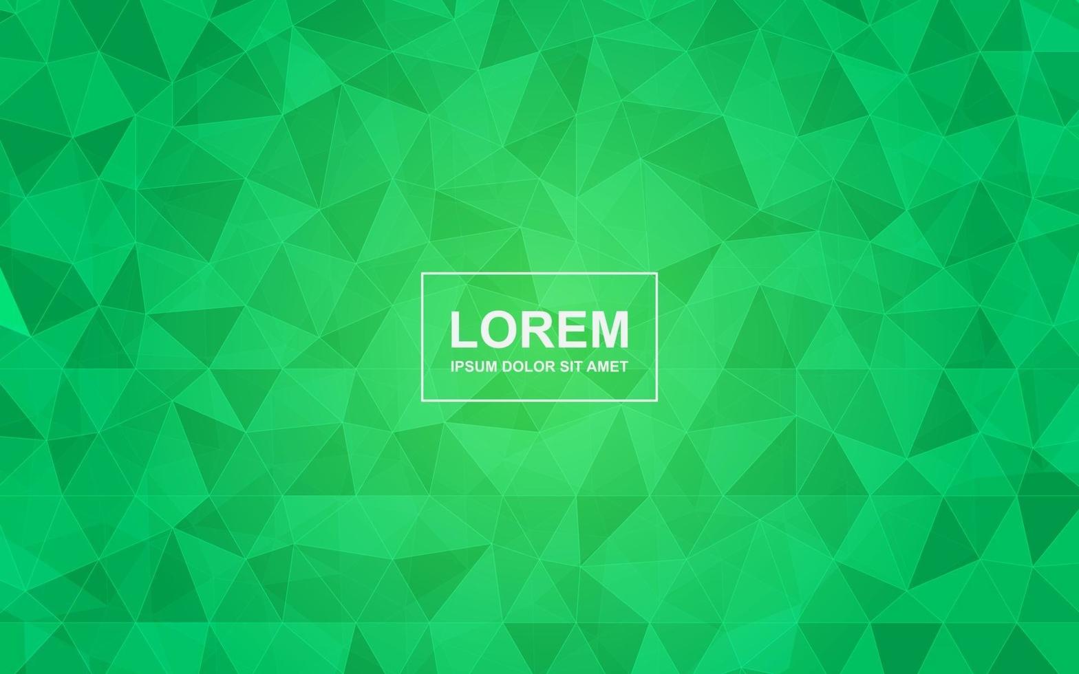 Triangle Background Vector Design with Green and Light Green