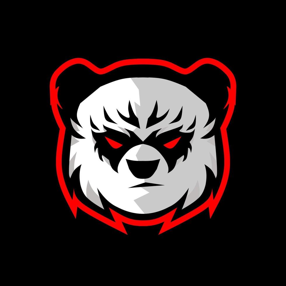 panda mascot logo vector