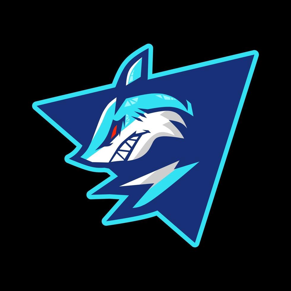 shark head mascot vector