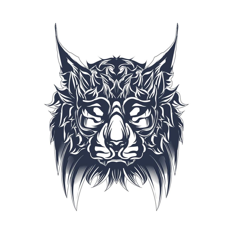 cat inking illustration artwork vector