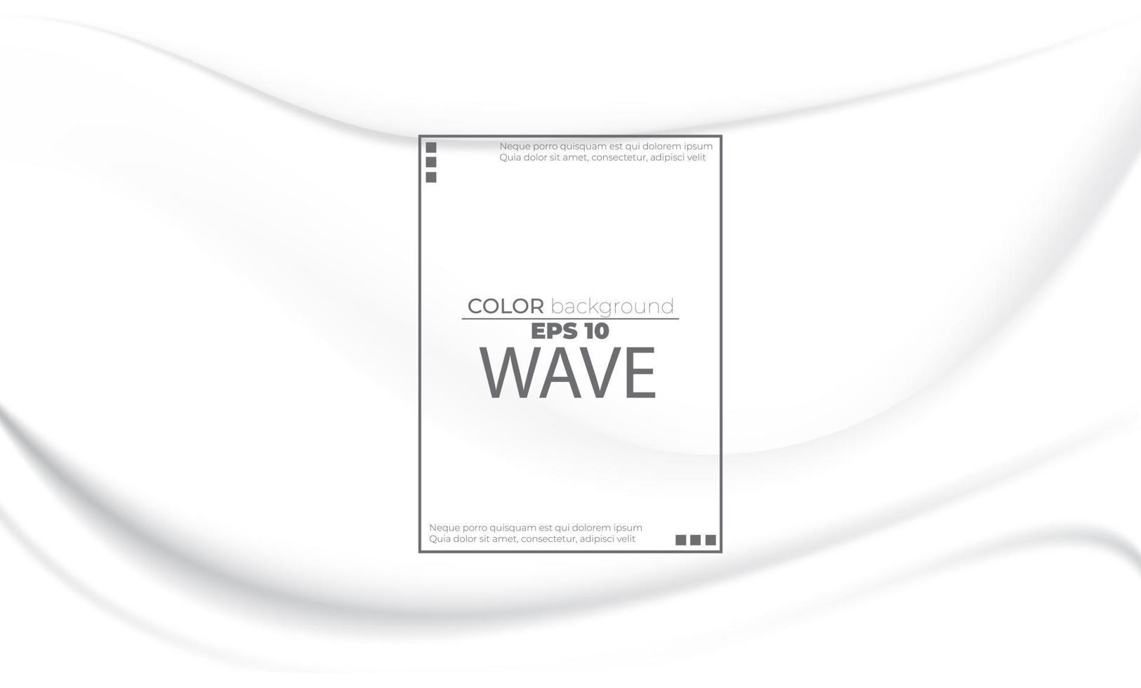 White liquid background abstract with soft waves fluid. cool gradient shapes vector