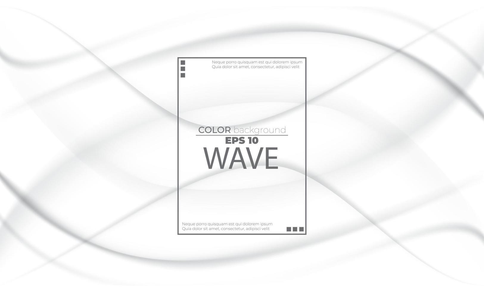 White liquid background abstract with soft waves fluid. cool gradient shapes vector