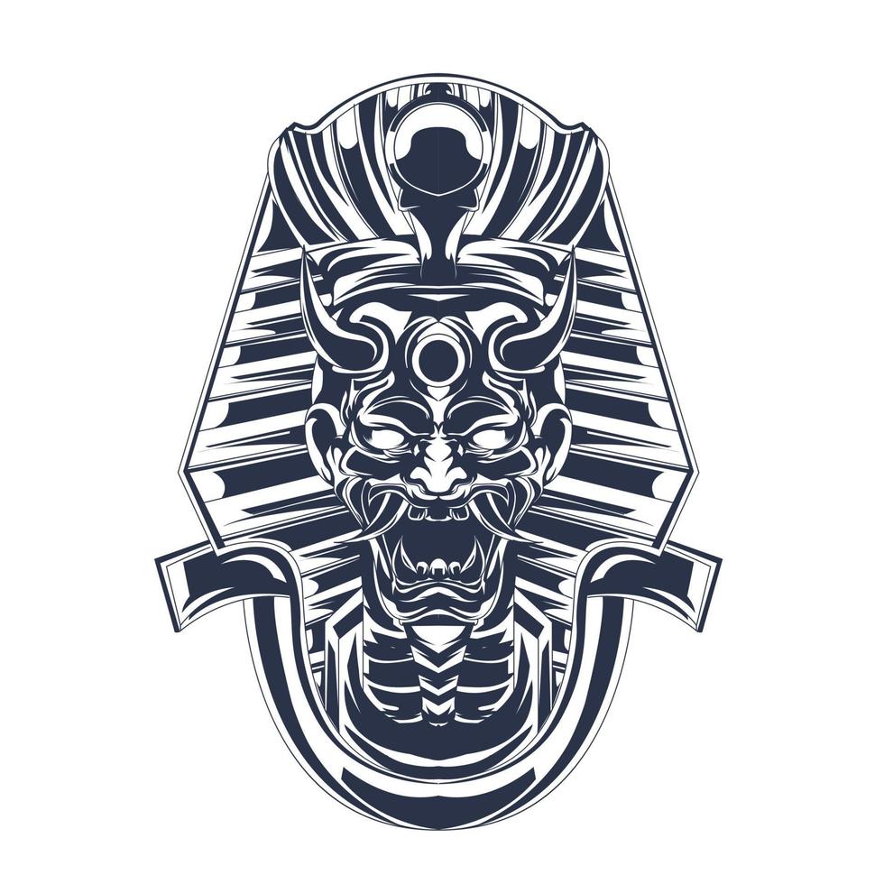 satan egypt inking illustration artwork vector