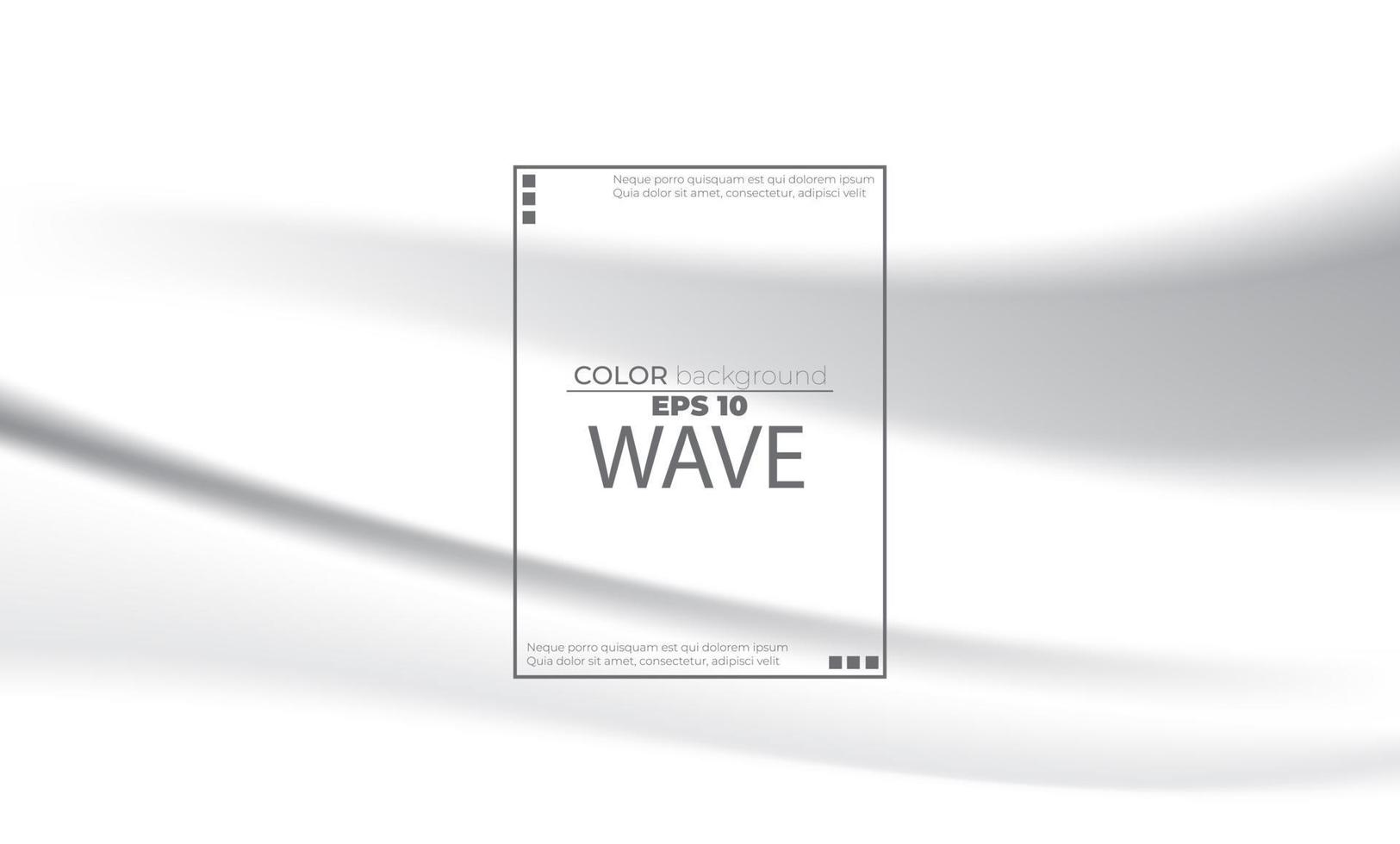 White liquid background abstract with soft waves fluid. cool gradient shapes vector