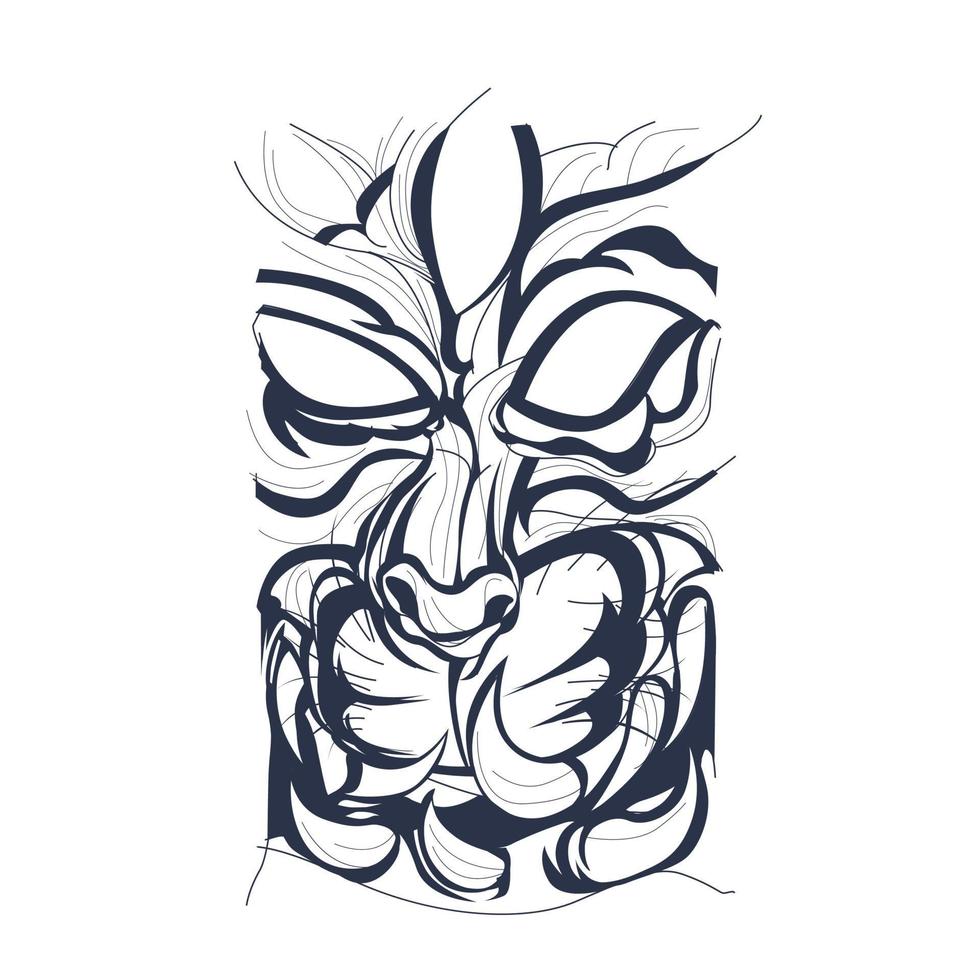 satan cat inking illustration artwork vector