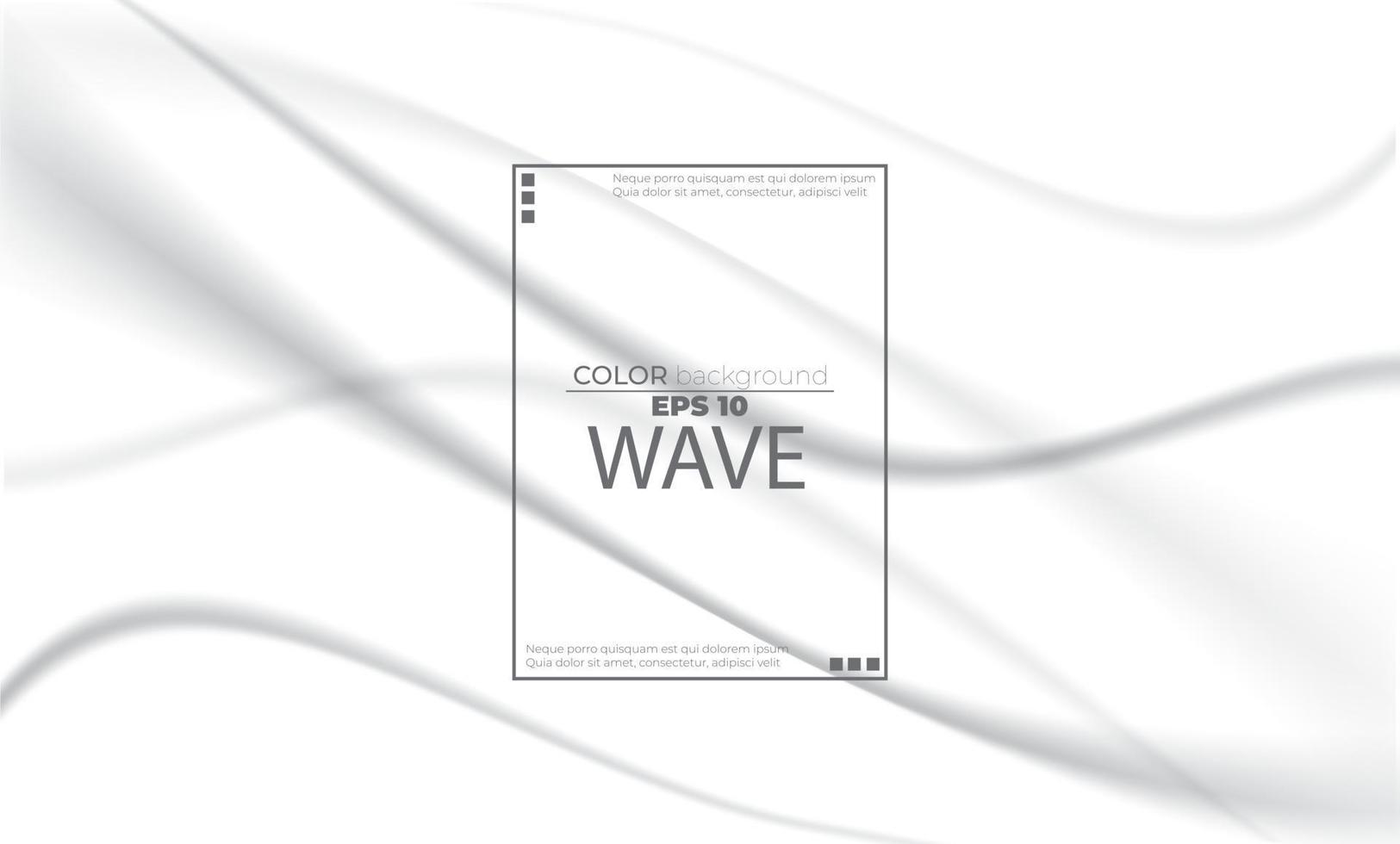 White liquid background abstract with soft waves fluid. cool gradient shapes vector