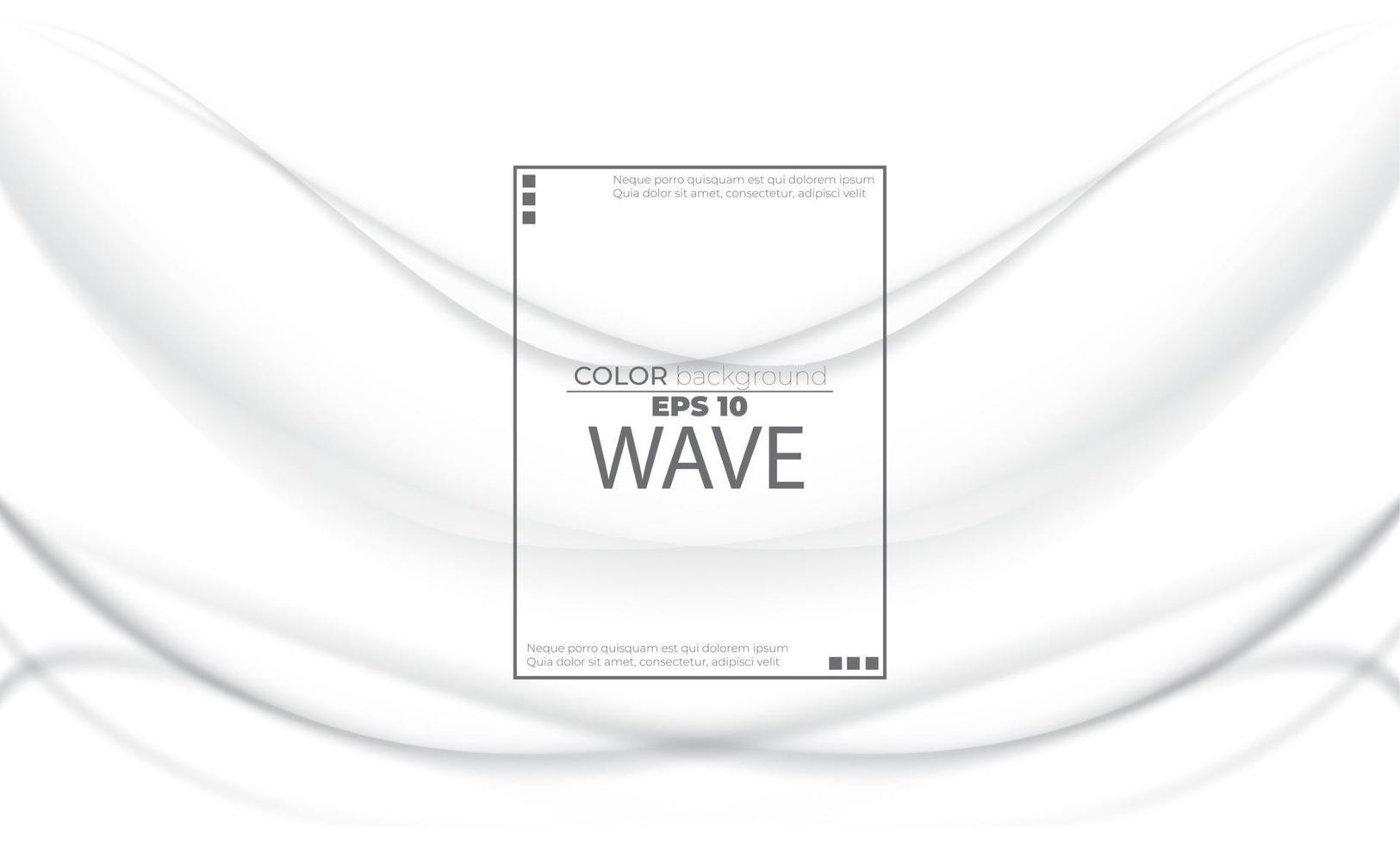 White liquid background abstract with soft waves fluid. cool gradient shapes vector