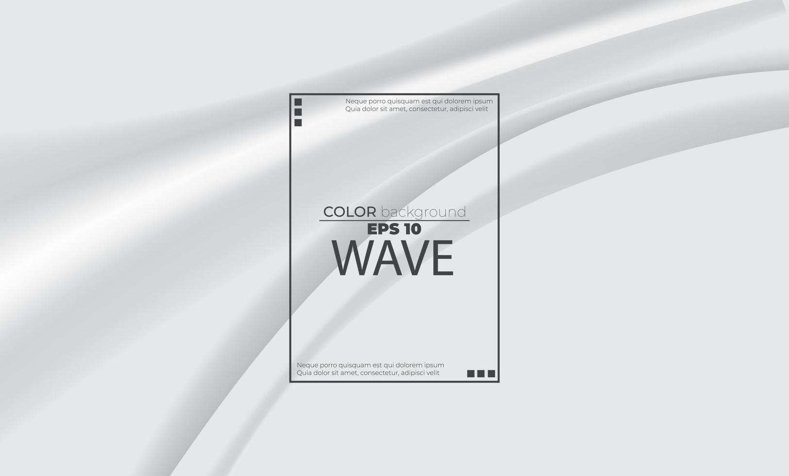 White liquid background abstract with soft waves fluid. cool gradient shapes vector