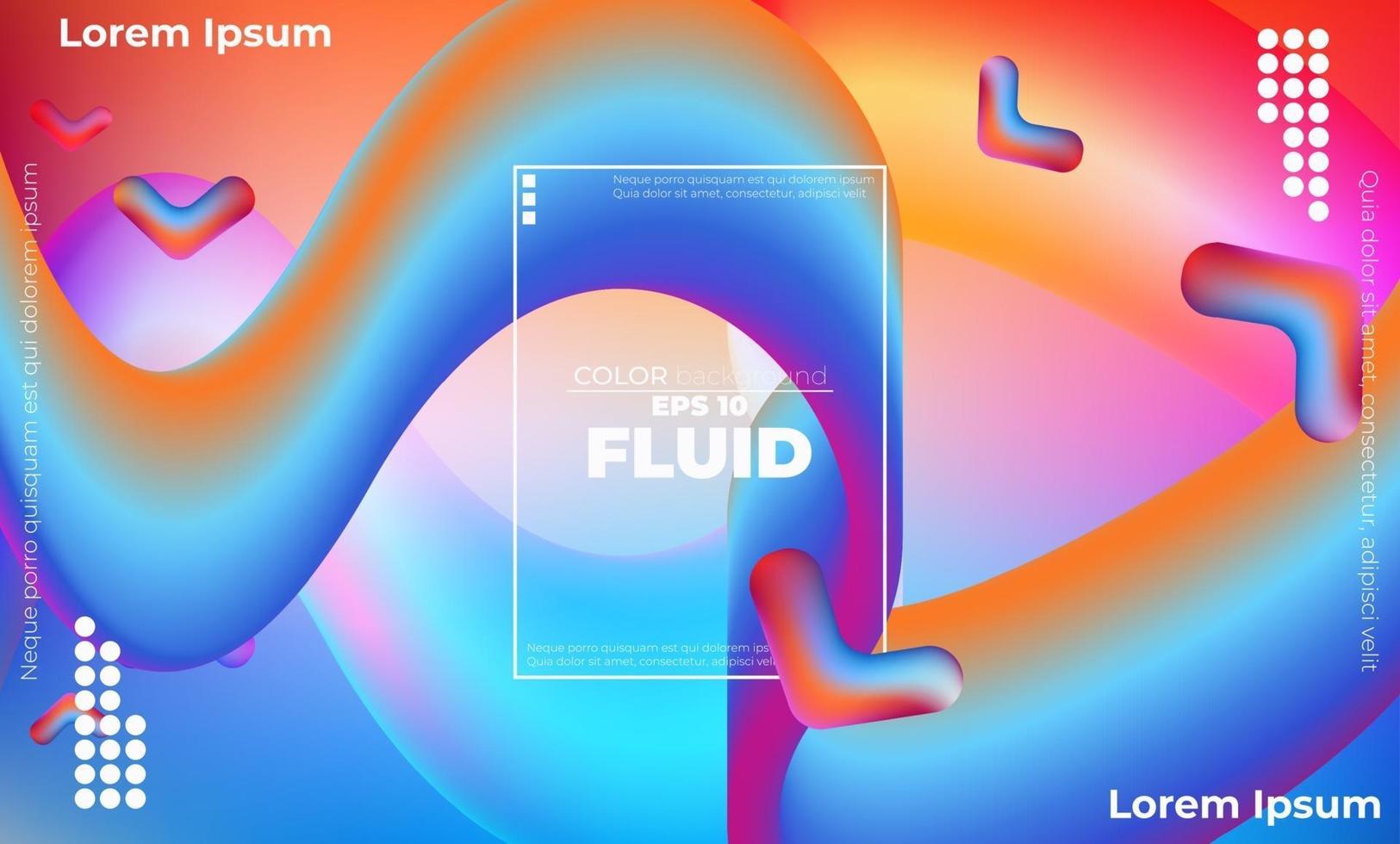 Abstract fluid color pattern of neon color liquid gradient background with modern geometric dynamic motion style Suitable For Wallpaper, Banner, Background, Card, Book Illustration, landing page, vector