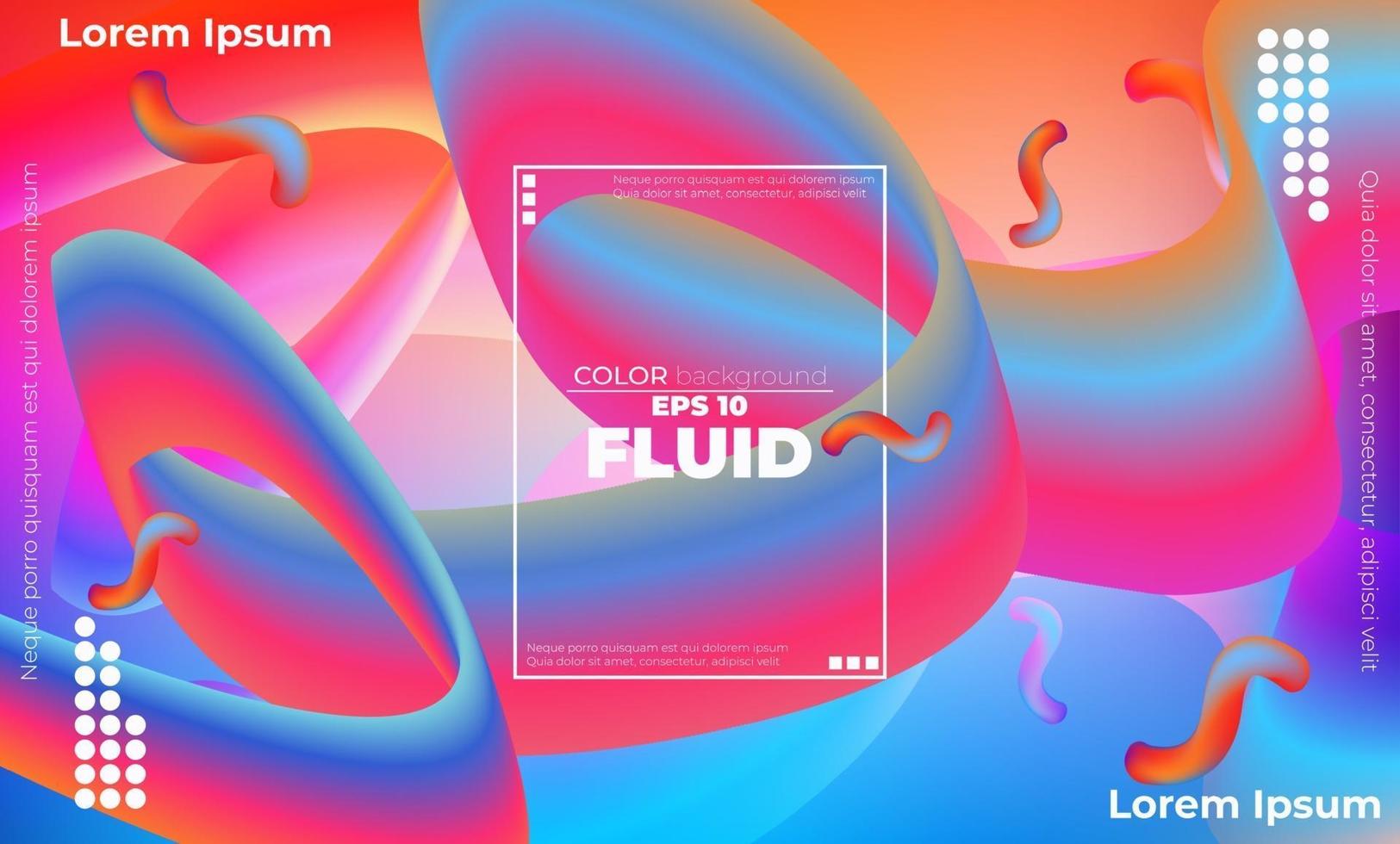 Abstract fluid color pattern of neon color liquid gradient background with modern geometric dynamic motion style Suitable For Wallpaper, Banner, Background, Card, Book Illustration, landing page, vector