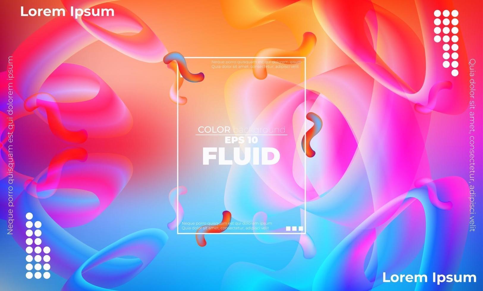 Abstract fluid color pattern of neon color liquid gradient background with modern geometric dynamic motion style Suitable For Wallpaper, Banner, Background, Card, Book Illustration, landing page, vector