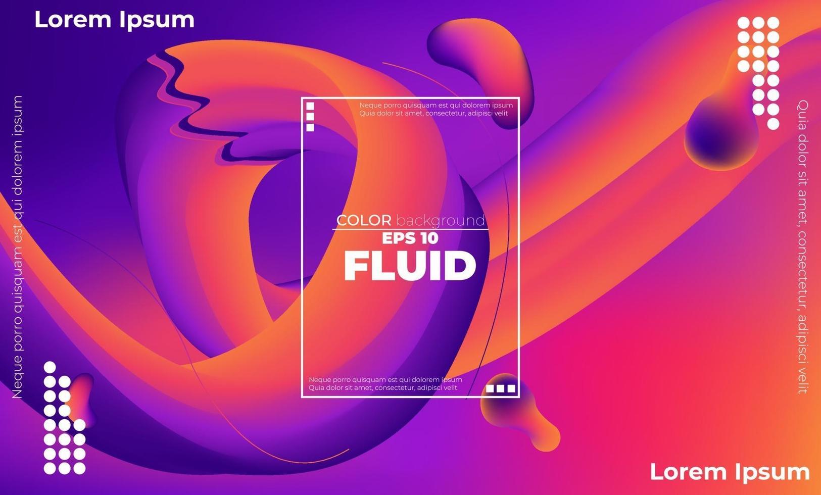 Abstract fluid color pattern of neon color liquid gradient background with modern geometric dynamic motion style Suitable For Wallpaper, Banner, Background, Card, Book Illustration, landing page, vector