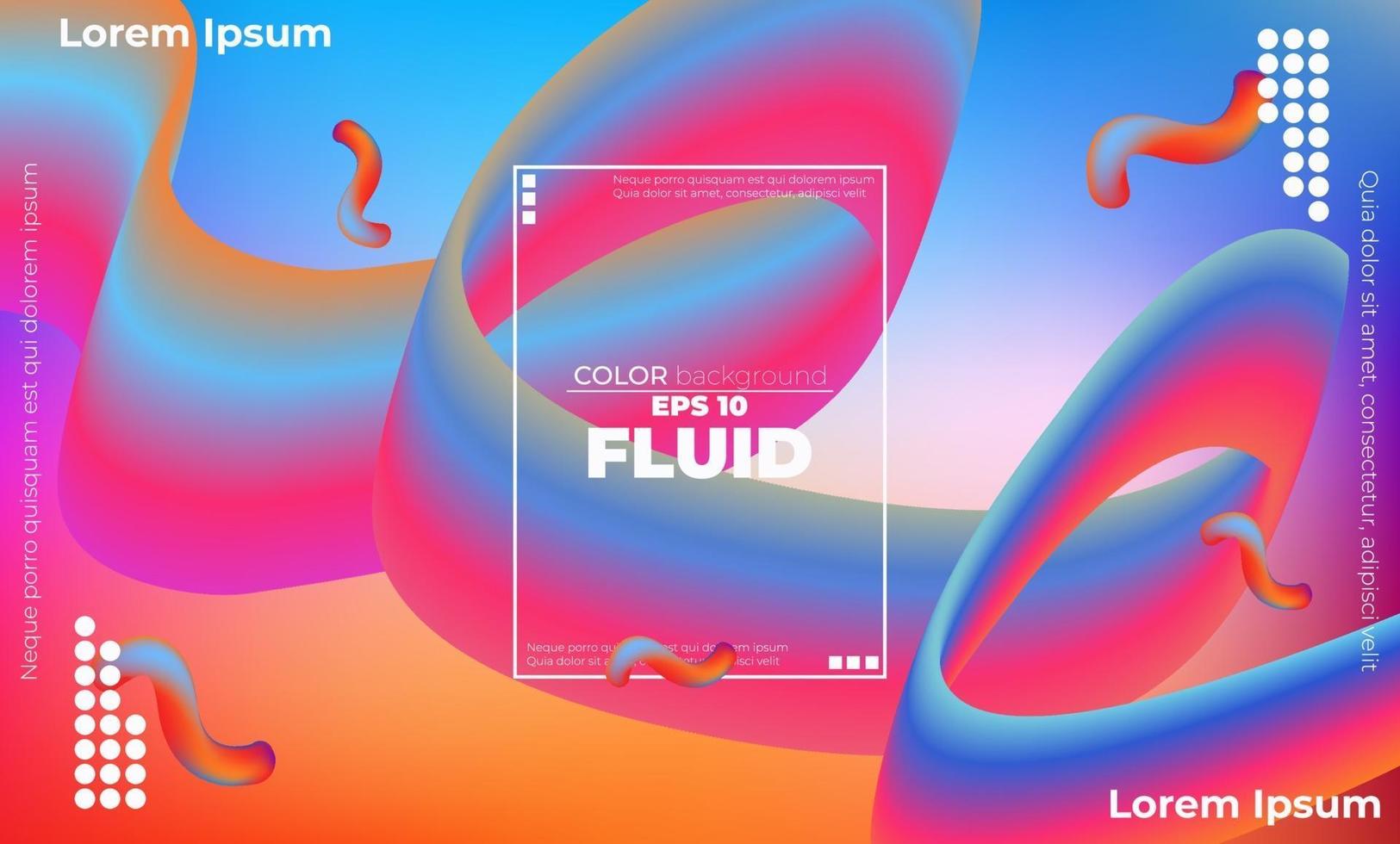 Abstract fluid color pattern of neon color liquid gradient background with modern geometric dynamic motion style Suitable For Wallpaper, Banner, Background, Card, Book Illustration, landing page, vector