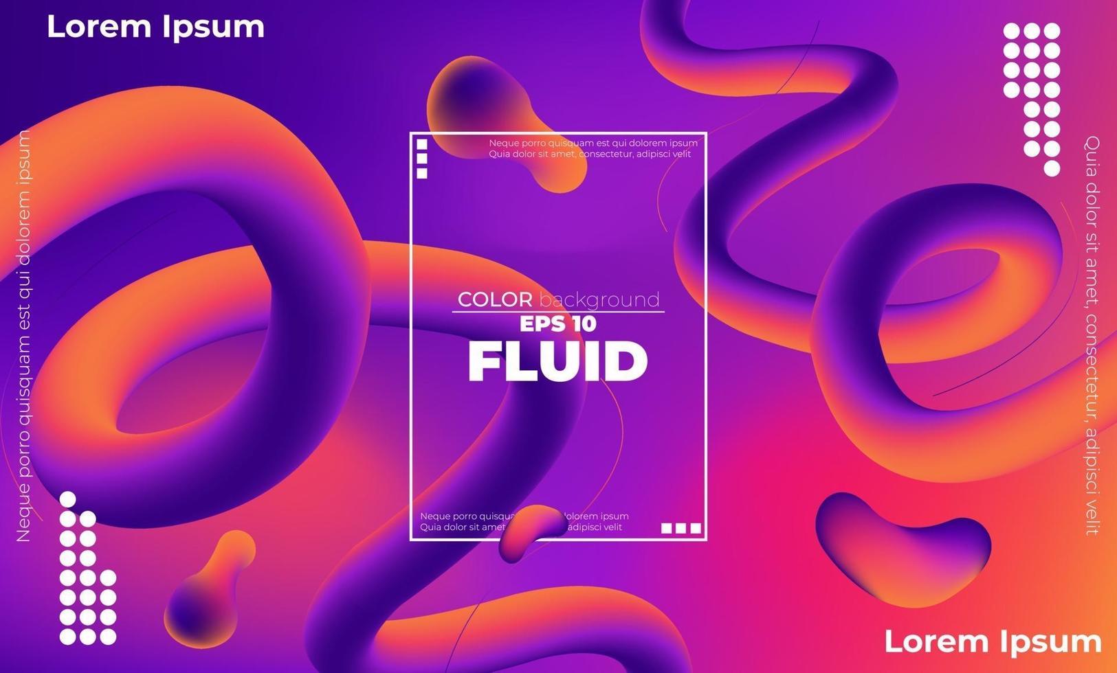 Abstract fluid color pattern of neon color liquid gradient background with modern geometric dynamic motion style Suitable For Wallpaper, Banner, Background, Card, Book Illustration, landing page, vector