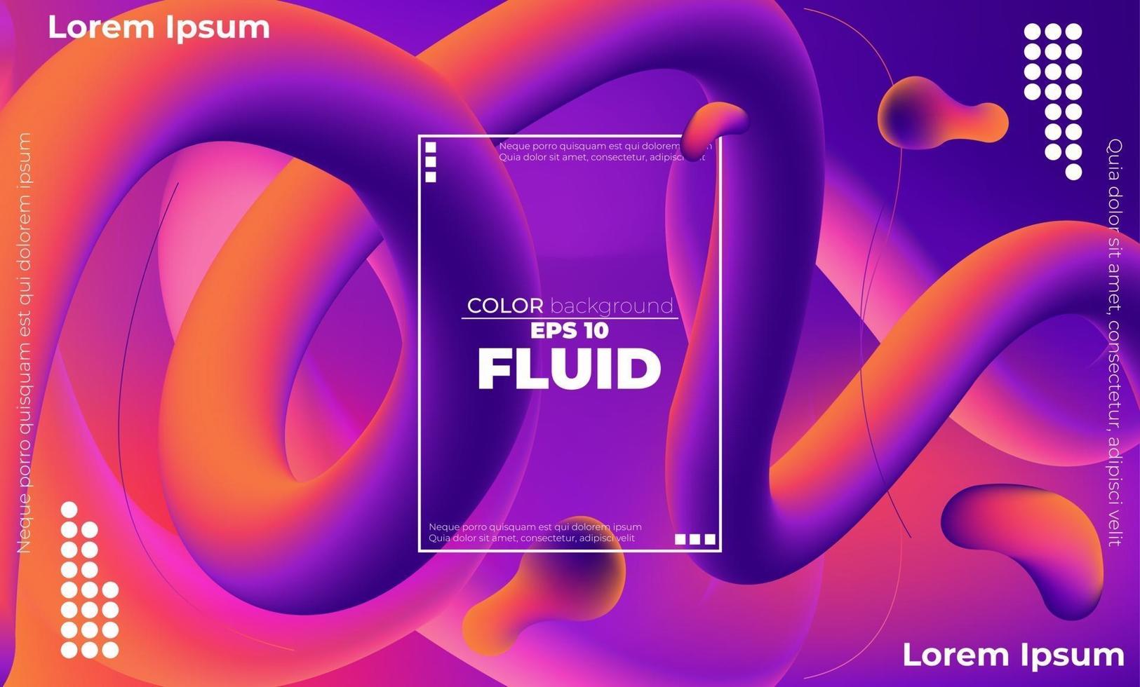 Abstract fluid color pattern of neon color liquid gradient background with modern geometric dynamic motion style Suitable For Wallpaper, Banner, Background, Card, Book Illustration, landing page, vector