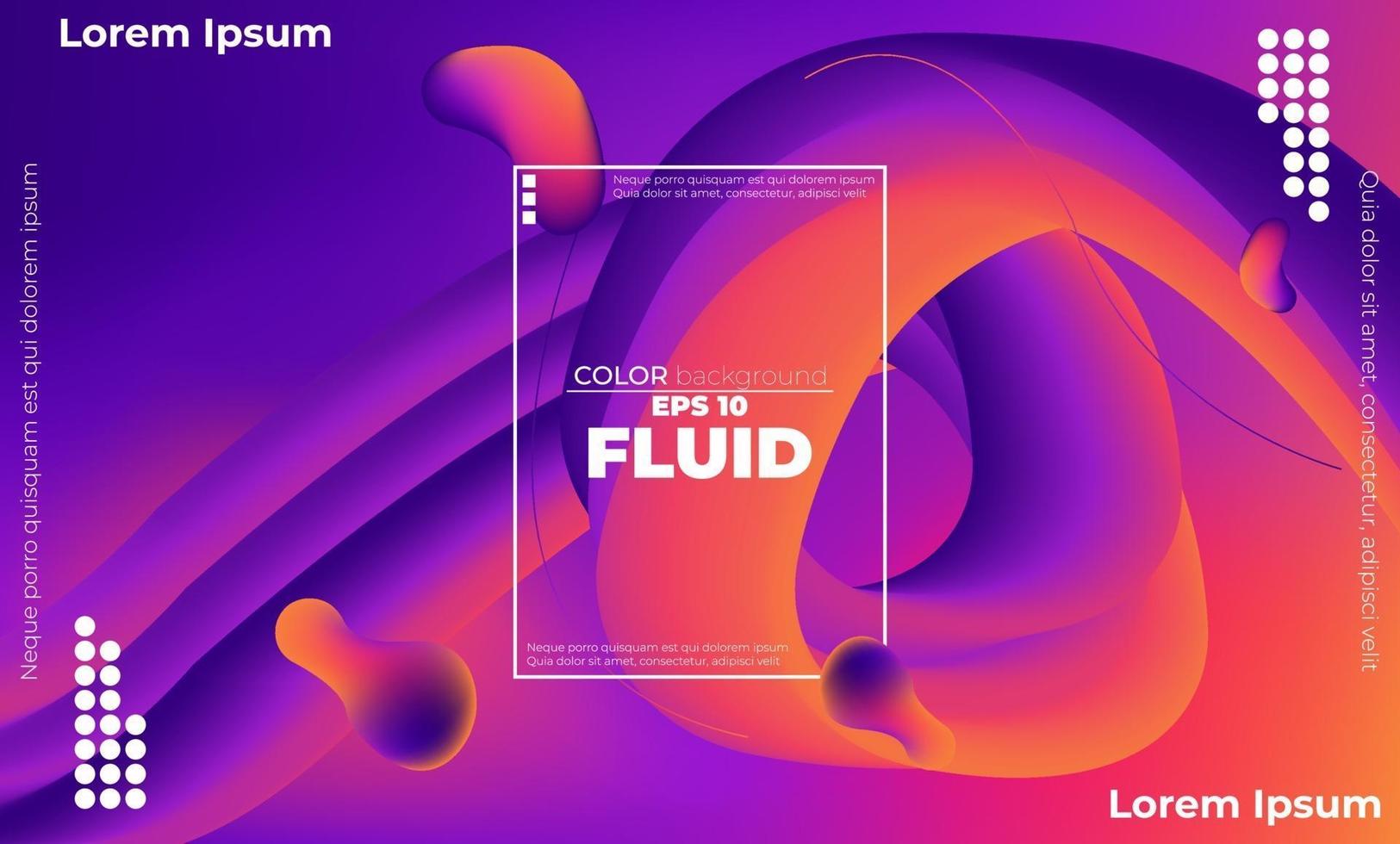 Abstract fluid color pattern of neon color liquid gradient background with modern geometric dynamic motion style Suitable For Wallpaper, Banner, Background, Card, Book Illustration, landing page, vector