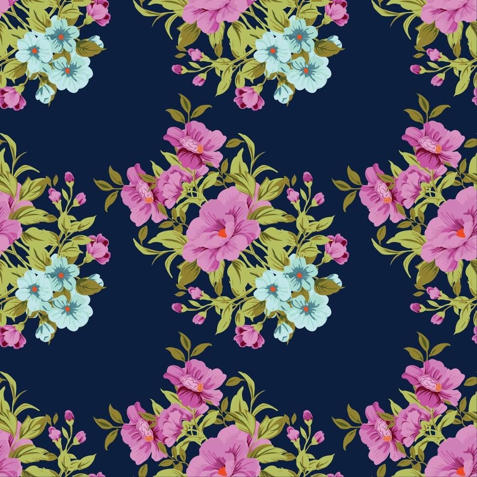 Seamless Floral Pattern cute vintage blossom vector