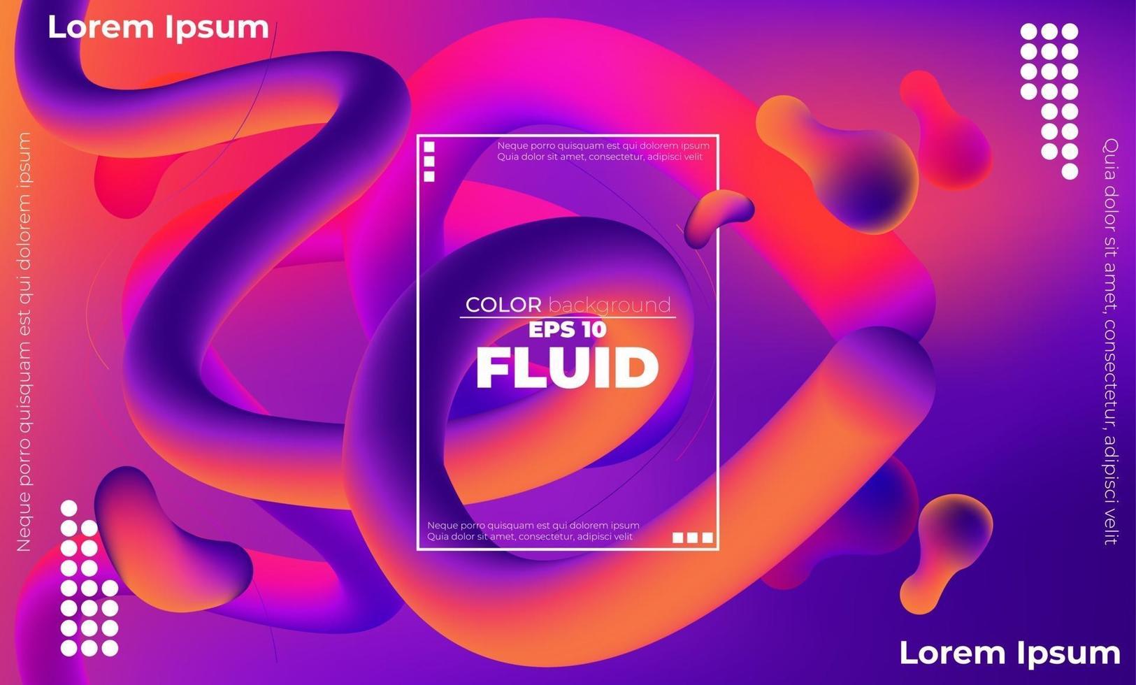 Abstract fluid color pattern of neon color liquid gradient background with modern geometric dynamic motion style Suitable For Wallpaper, Banner, Background, Card, Book Illustration, landing page, vector