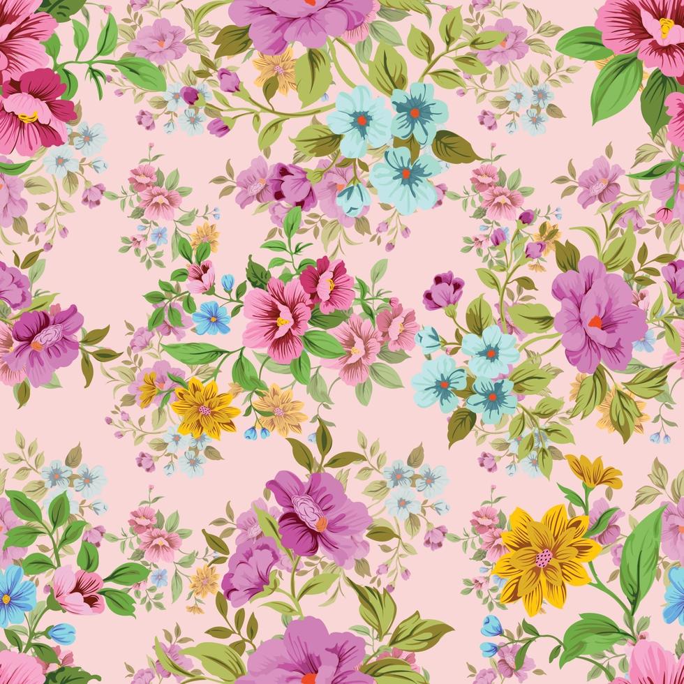 Seamless Floral Pattern cute vintage blossom vector