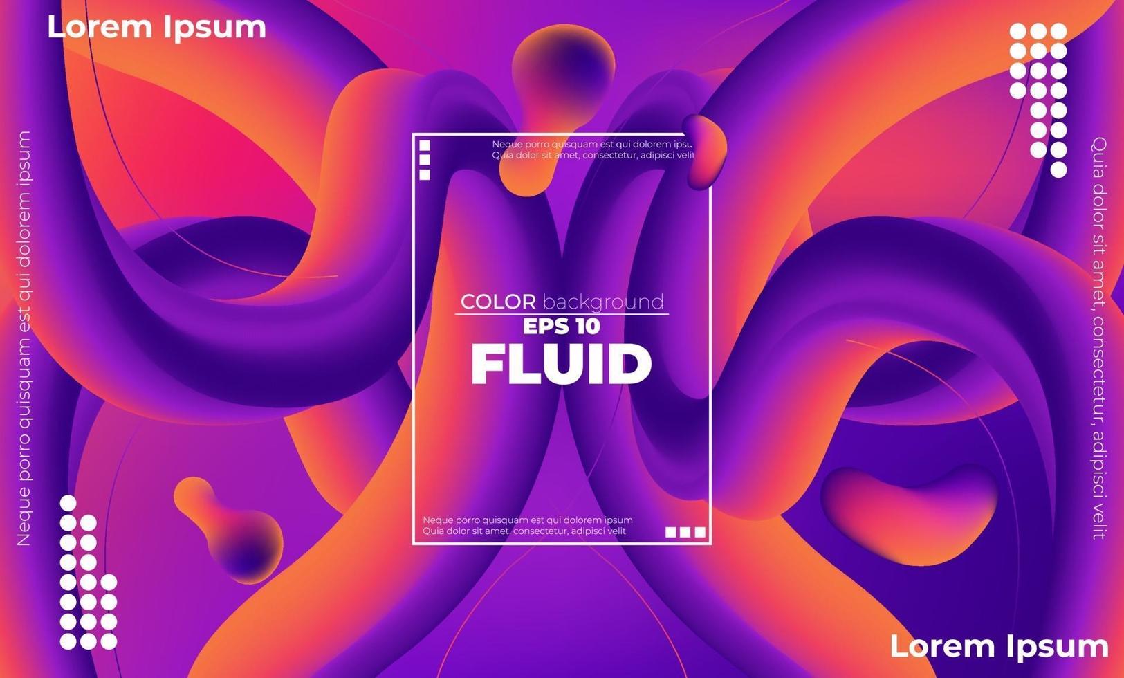 Abstract fluid color pattern of neon color liquid gradient background with modern geometric dynamic motion style Suitable For Wallpaper, Banner, Background, Card, Book Illustration, landing page, vector