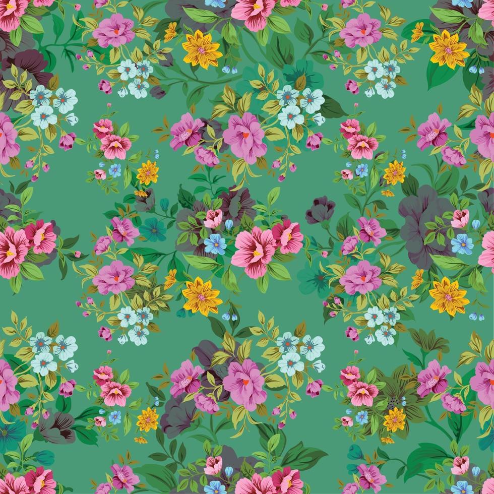 Seamless Floral Pattern cute vintage blossom vector