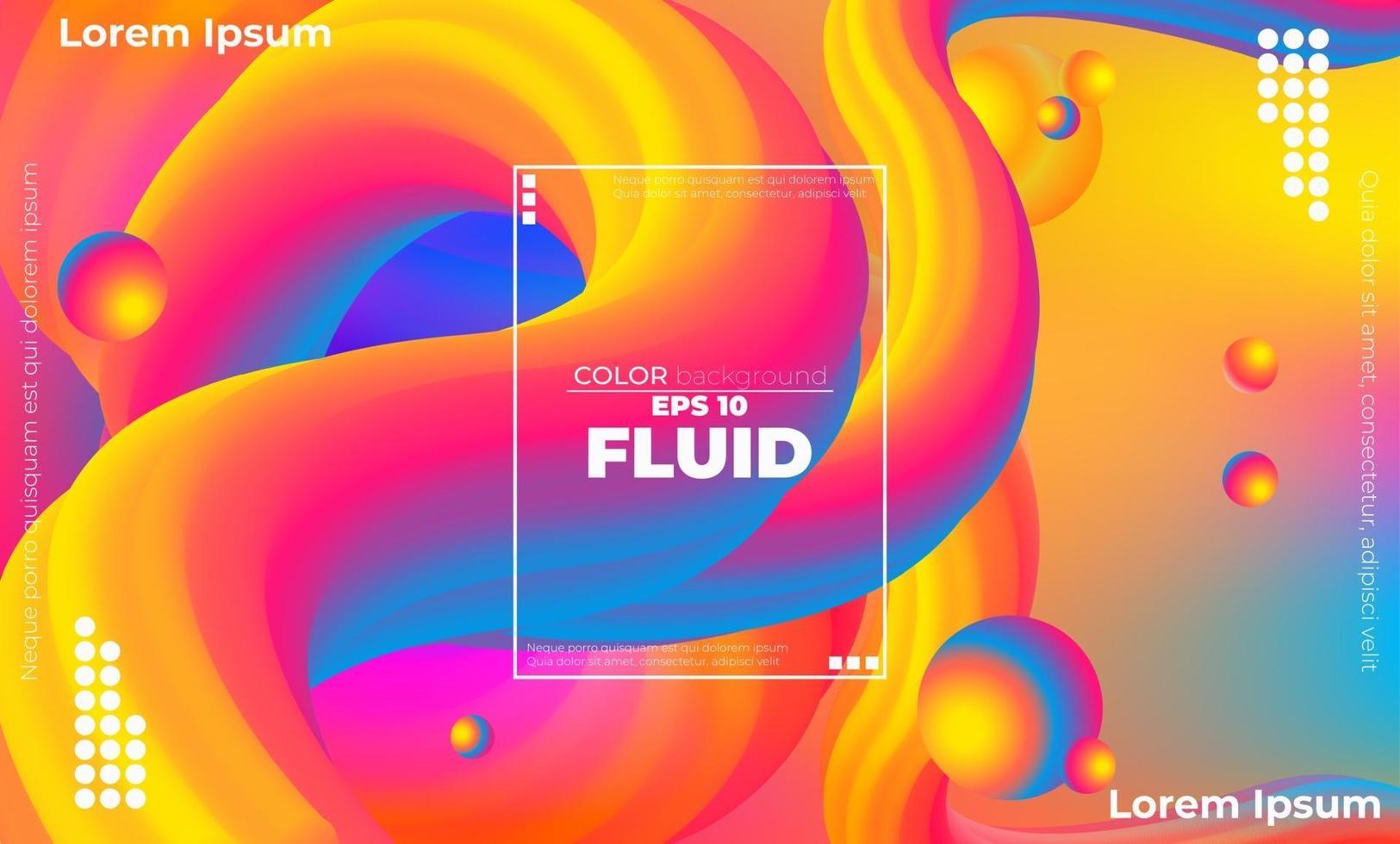 Abstract fluid color pattern of neon color liquid gradient background with modern geometric dynamic motion style Suitable For Wallpaper, Banner, Background, Card, Book Illustration, landing page, vector