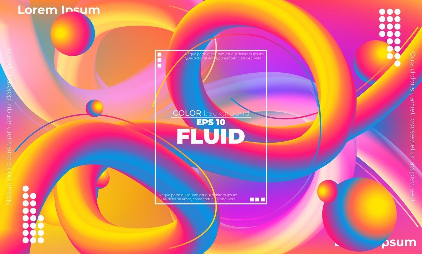 Abstract fluid color pattern of neon color liquid gradient background with modern geometric dynamic motion style Suitable For Wallpaper, Banner, Background, Card, Book Illustration, landing page, vector