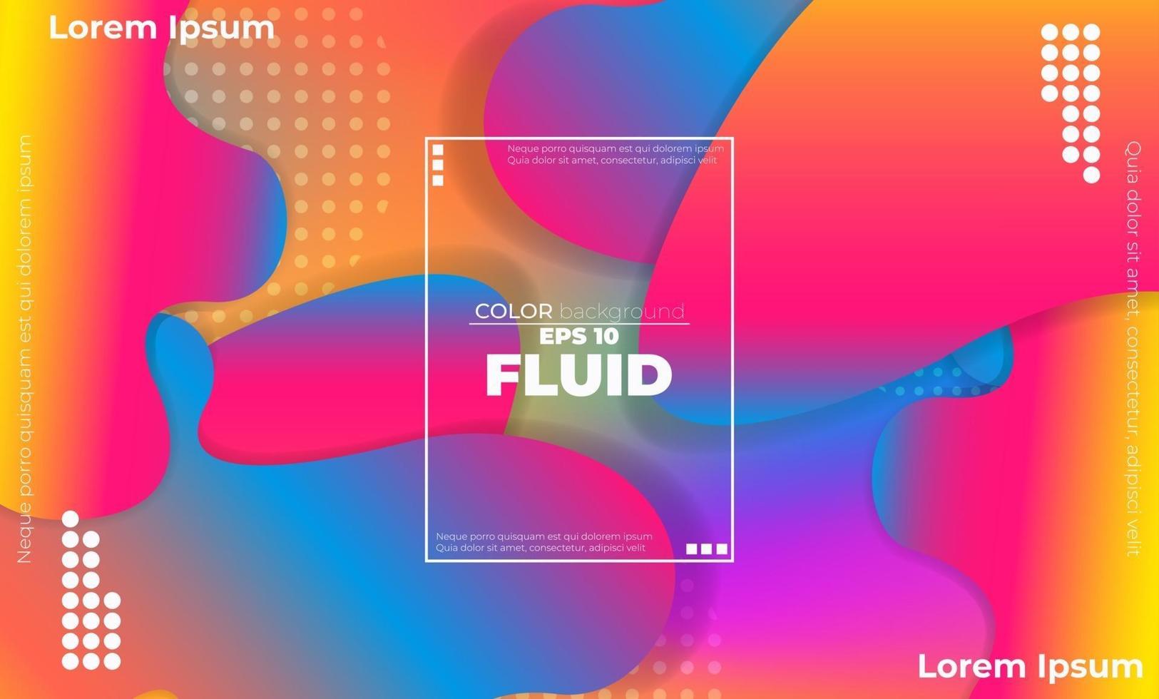 Abstract fluid color pattern of neon color liquid gradient background with modern geometric dynamic motion style Suitable For Wallpaper, Banner, Background, Card, Book Illustration, landing page, vector