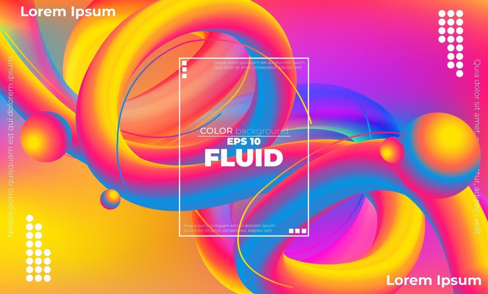 Abstract fluid color pattern of neon color liquid gradient background with modern geometric dynamic motion style Suitable For Wallpaper, Banner, Background, Card, Book Illustration, landing page, vector