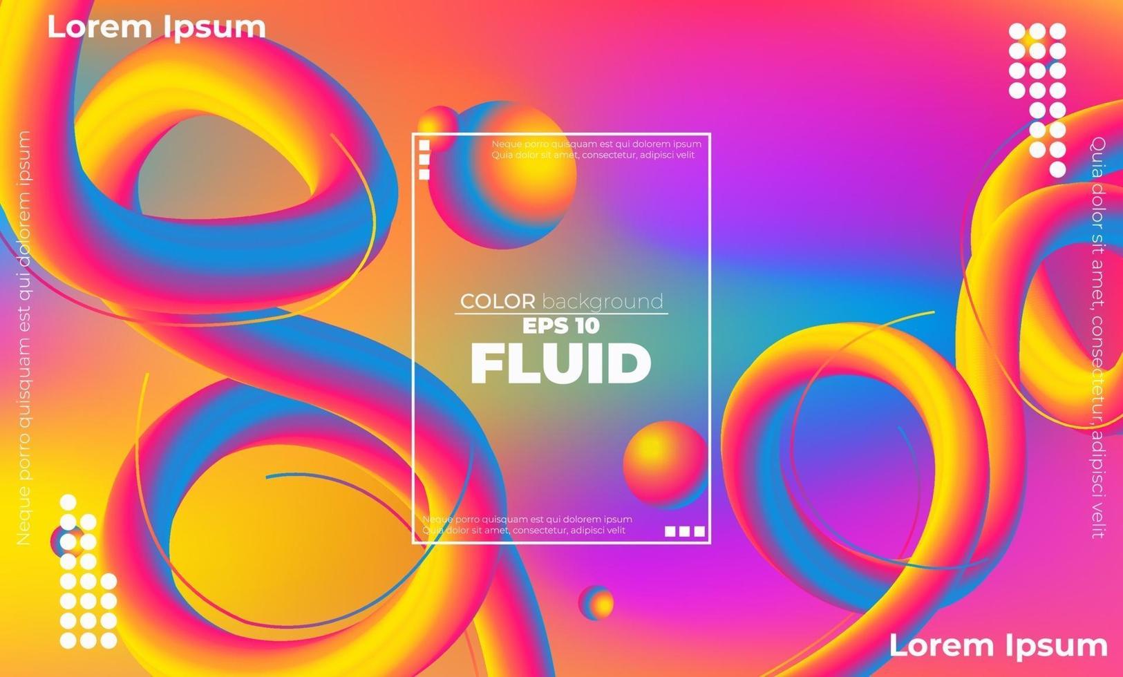 Abstract fluid color pattern of neon color liquid gradient background with modern geometric dynamic motion style Suitable For Wallpaper, Banner, Background, Card, Book Illustration, landing page, vector