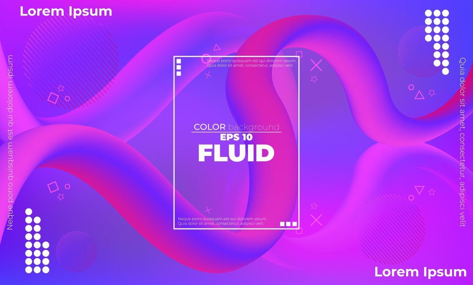 Abstract fluid color pattern of neon color liquid gradient background with modern geometric dynamic motion style Suitable For Wallpaper, Banner, Background, Card, Book Illustration, landing page, vector